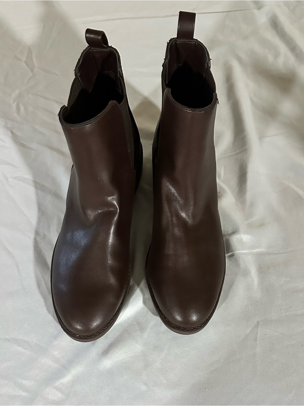 LOFT Outlet Brown Leather Chelsea Ankle Boots
